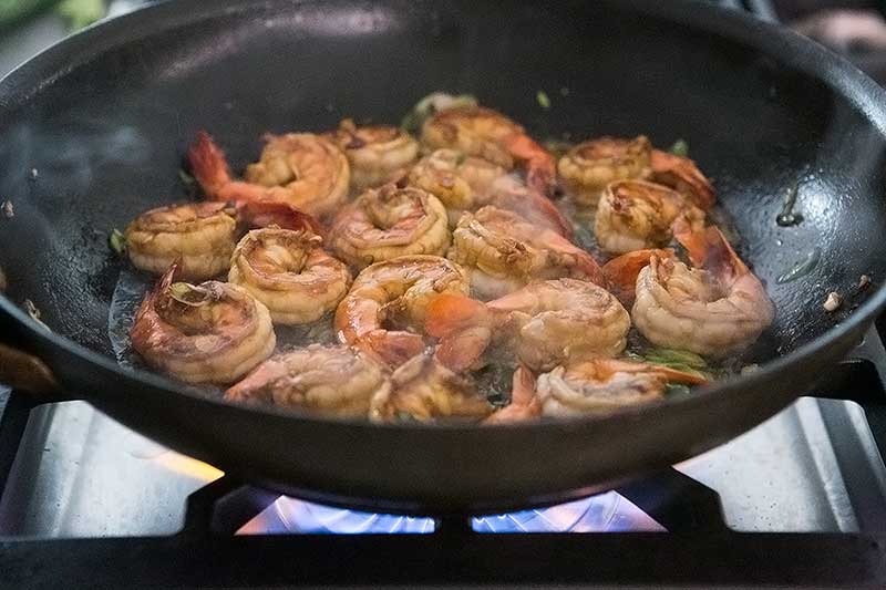 ginger sesame garlic shrimp